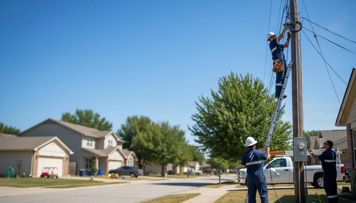 Residential electrician providing installation services in Marble Rock, IA